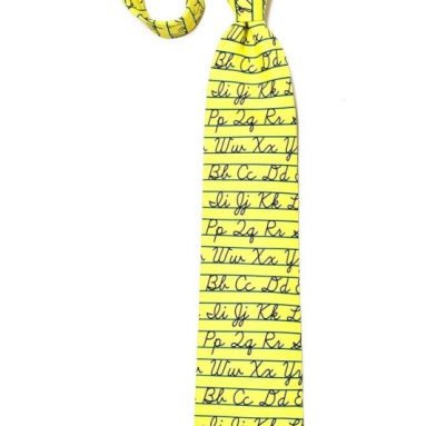 Tie Alphabet Necktie