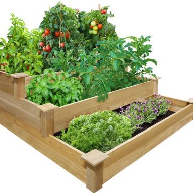 Tiered Cedar Raised Garden Bed