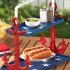 Outdoor Wooden Barbeque Condiment Caddy