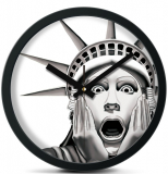 Time Roaming 10″ Modern Decor Silent Metal Wall Clock