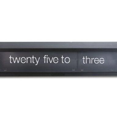 Time Talks Flip Tube Clock