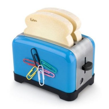 Toaster Design Sticky Notes and Sharpener Desk Accessory