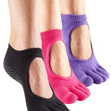 ToeSox Full Toe Bella Grip Socks for Pilates, Yoga, & Barre