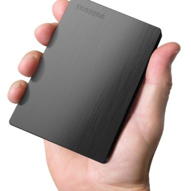 Toshiba Black Canvio Slim II Portable External Hard Drive