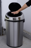 Touchless Stainless Steel 7.9 Gallon Trash Can