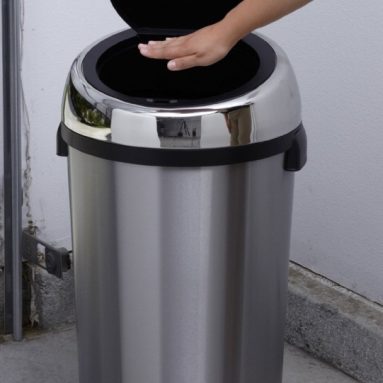 Touchless Stainless Steel 7.9 Gallon Trash Can