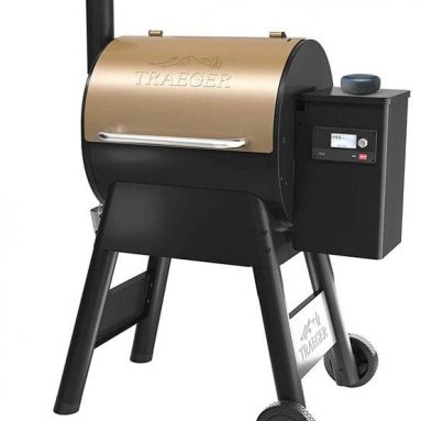 Traeger Grills Pro Series 575 Grill bundle with Echo Dot (3rd Gen) Charcoal