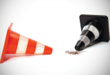 Traffic Cone Salt & Pepper Shakers