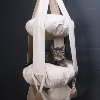Trapeze Double Tiered Suspended Cat Climber/Lounge