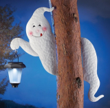 Tree Ghost With Solar Lantern