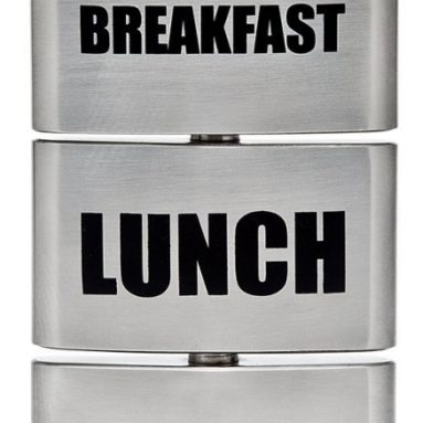 Triple Breakfast Lunch Dinner Drinking Flask