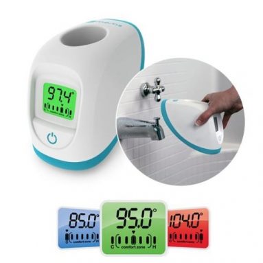 Tub Spout Cover Digitally Displays Water Temperature