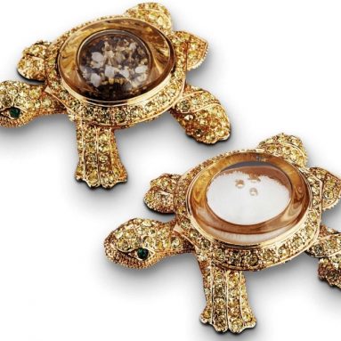 Turtles Gold Shakers Salt and Pepper Shakers