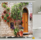 Begonia  Bathroom Shower Curtain Set