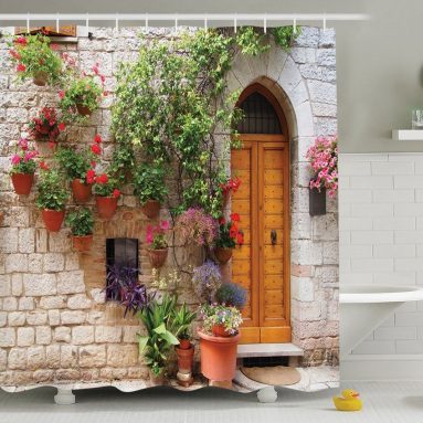 Begonia  Bathroom Shower Curtain Set