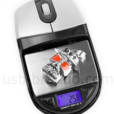USB Optical Mouse with Pocket Digital Scale