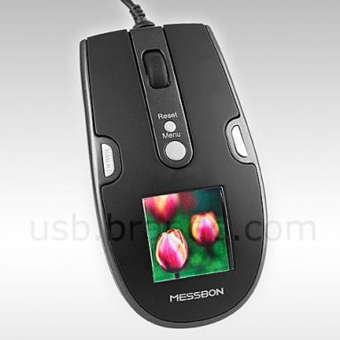 USB Optical Mouse with Digital Photo Frame