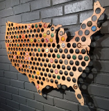 USA Beer Cap Map
