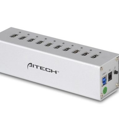 USB 3.0 10 Ports HUB with 12V4A Power Adapter and Power Switch