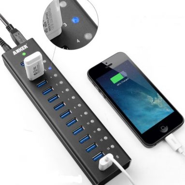 USB 3.0 Aluminum 13-Port Hub