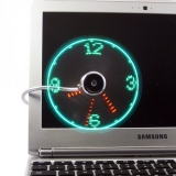 USB LED Clock Fan