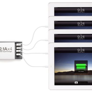 USB SuperCharger Multi-Charger Dock for iPad, iPhone, iPod and USB Devices