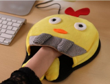 USB Warm Winter Mouse Pad with Wristguard