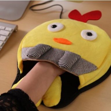 USB Warm Winter Mouse Pad with Wristguard