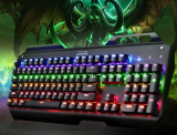 USB Wired Mechanical Gaming Keyboard with Multi-color Backlight