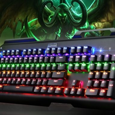 USB Wired Mechanical Gaming Keyboard with Multi-color Backlight