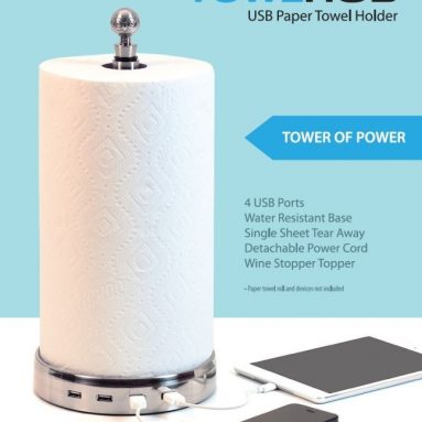 USB paper towel holder