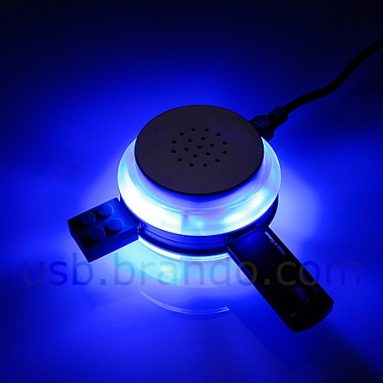 USB Illuminated Speaker with 3-Port Hub