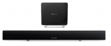 Ultra-Slim Home Entertainment Soundbar with Compact Subwoofer