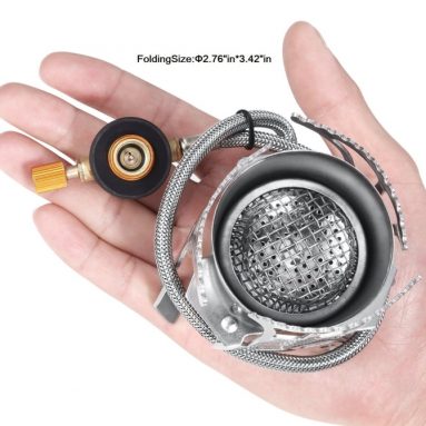 Ultralight Portable Collapsible Windproof Outdoor Backpacking Gas Camping Stove