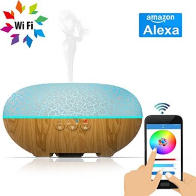 Ultrasonic Aroma Essential Oil Diffuser, Okela Smart Wi-Fi Humidifier Works with Alexa and Phone App
