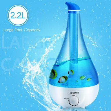 Ultrasonic Humidifier with 2.2 Liter Water Tank 360 Degree Rotatable Nozzle