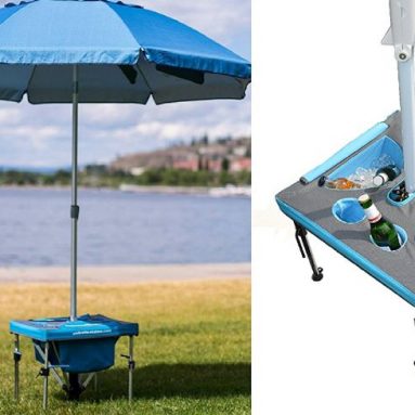 Umbrella Station with Beach Umbrella