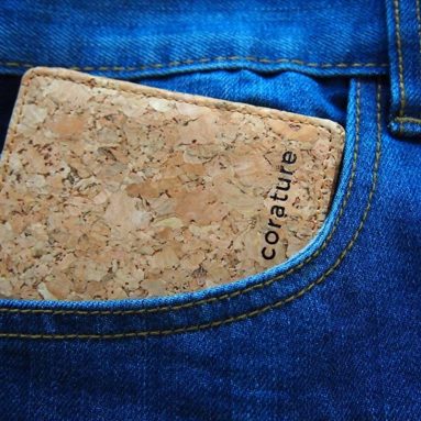 Unique Mens Wallet Made from Cork