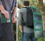 Universal 14-watt Folding Solar Charger w/ Dual USB Ports  Ultra-slim Panels