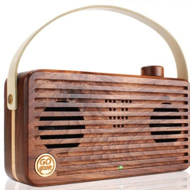 Universal Retro Wood Bluetooth Speaker with Wireless NFC Technology