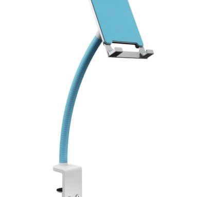 Universal Two Hands Tablet Stand Blue – Kitchen iPad Stand – 360 degree Adjustable iPad Holder