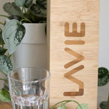 Water Purifier with Bamboo Case – Purify Water in 15 Minutes Using UV-A Light