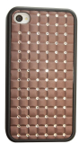 Dark Brown Deluxe Bling Case Cover for iPhone 4S