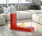 Bio Ethanol Fireplace Red