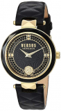 Versace Women’s ‘Covent Garden Crystal’ Quartz Stainless Steel and Leather Casual Watch