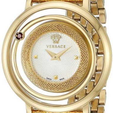Versace Women’s venus Gold-Tone Stainless Steel Watch