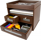 Victor Wood Tidy Tower Desktop Organizer