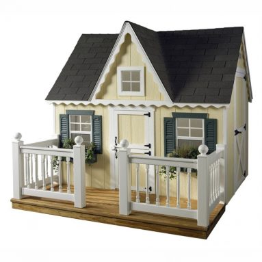 Victorian Playhouse with Porch and Railing