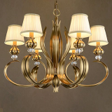 Villa high-end solid brass chandelier