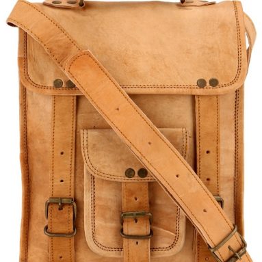 Vintage Fresh Leather Laptop Backpack Messenger Bag